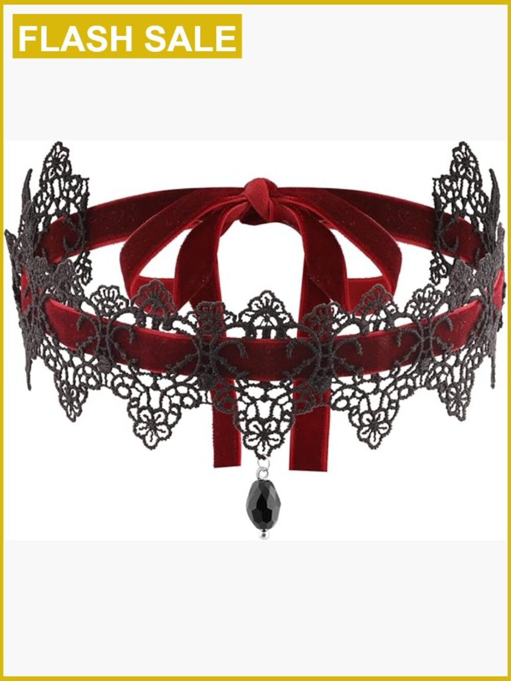 Gothic Victorian Lace Velvet Choker Necklace Vintage Goth Jewelry Gift